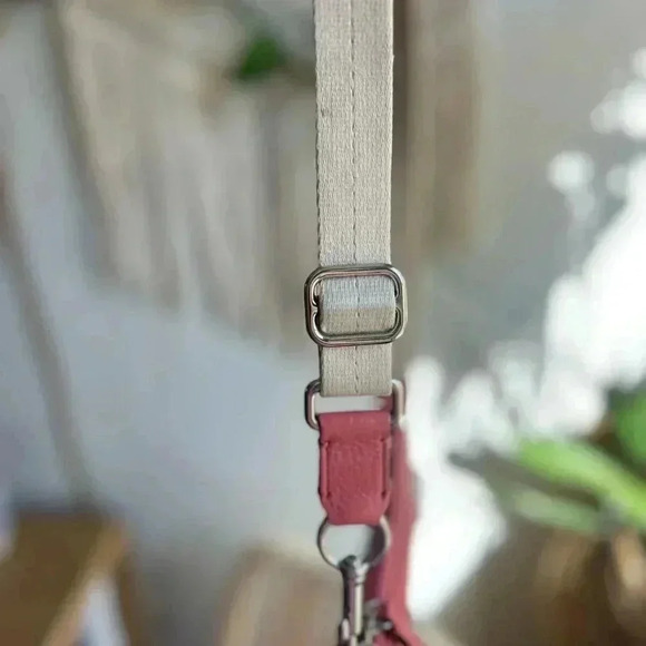 Coach Pink Pebbled Leather Crossbody Bag with Turnlock Pocket - Picture 8 of 11